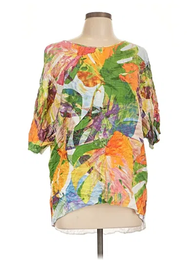 Pre-owned Jams World Short Sleeve Blouse In Orange