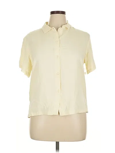 Pre-owned Jams World Short Sleeve Blouse In White