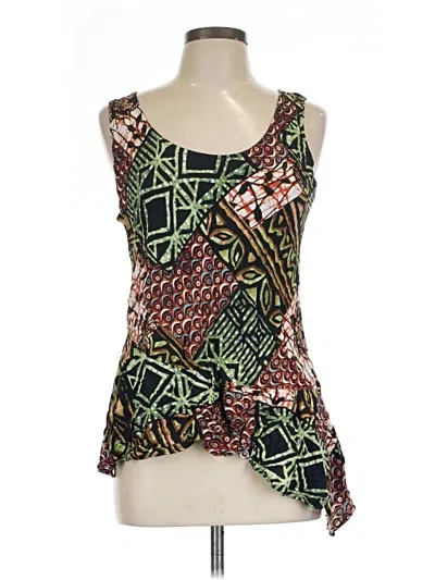 Pre-owned Jams World Tank Top Green Square Neckline Tops