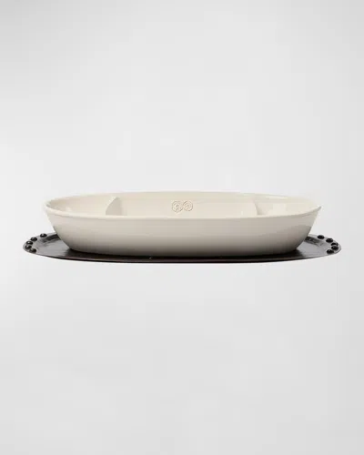 Jan Barboglio 3 Primos Serving Dish Set In White