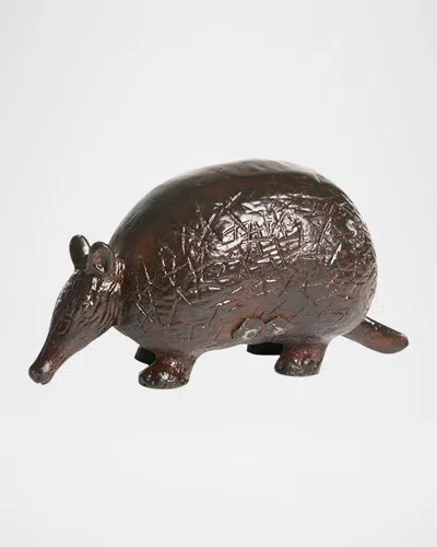 Jan Barboglio Armadillo Decorative Object In Brown
