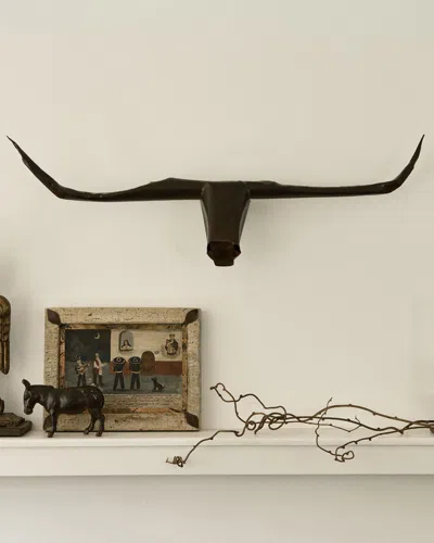 Jan Barboglio Cabeza De Toro Wall Decor In Neutral