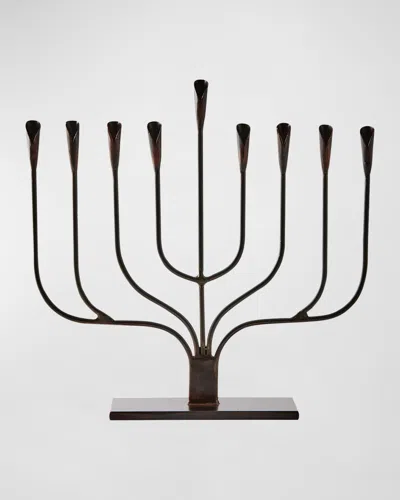 Jan Barboglio Cast Iron Menorah In Black
