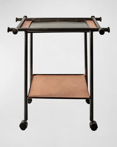 Jan Barboglio Gioberto Bar Cart In Brown