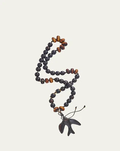 Jan Barboglio La Palomita Blessing Beads In Black