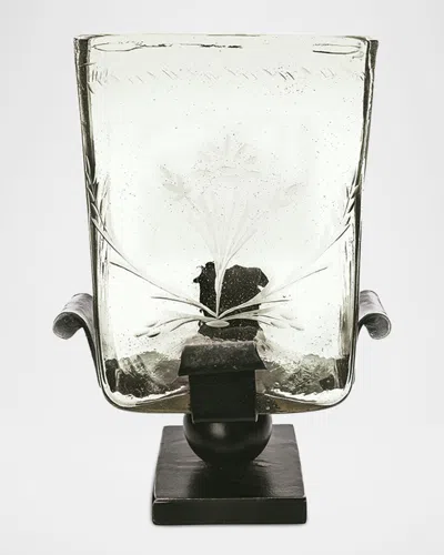 Jan Barboglio Lirio Etched Vessel, 14" In Transparent