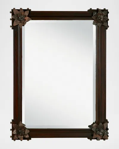 Jan Barboglio Marco Guadalupe 67" Beveled Wall Mirror In Brown