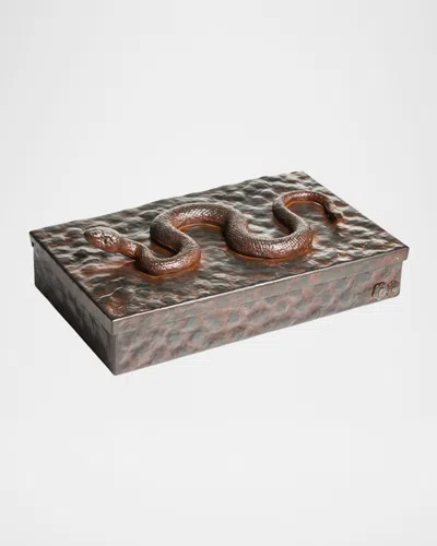 Jan Barboglio Nagini Snake Box In Brown