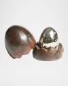 Jan Barboglio Sorpresa Cast Iron Decorative Object In Brown