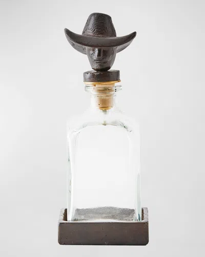 Jan Barboglio Vaquero Decanter, 34 Oz. In Clear