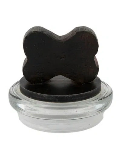 Pre-owned Jan Barboglio Wrought Iron Bone Shaped Lid In Brown