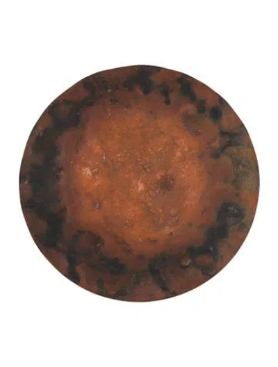 Pre-owned Jan Barboglio Wrought Iron Catchall Tray In Brown/metallic
