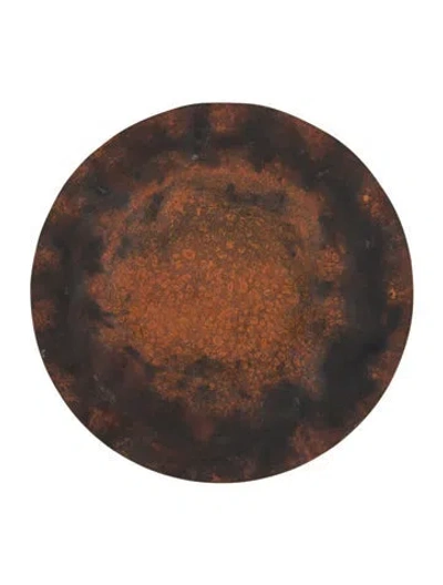 Pre-owned Jan Barboglio Wrought Iron Catchall Tray In Brown/metallic