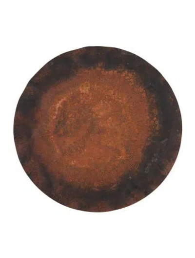 Pre-owned Jan Barboglio Wrought Iron Catchall Tray In Brown/metallic