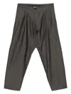 Jan-jan Van Essche Aizome Overdyed Trousers In Gray