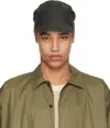 Jan-jan Van Essche Black O-project Brushed Lt Canvas Baseball Cap In Off-black