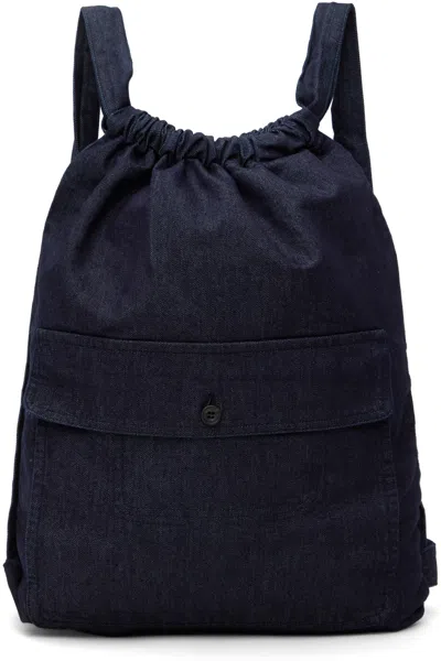 Jan-jan Van Essche Blue O-project Backpack In Indigo Blue