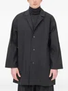 Jan-jan Van Essche Button-fastening Coat In Black