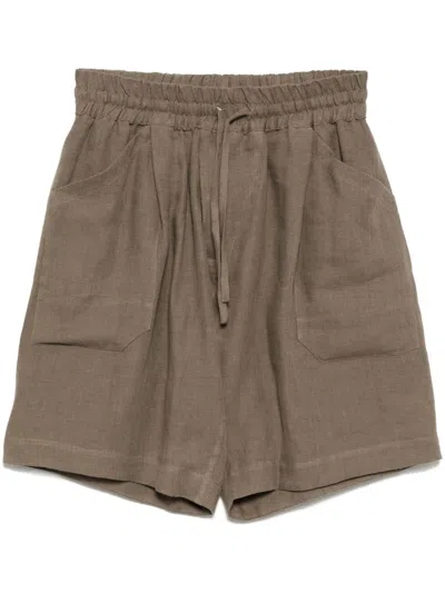 Jan-jan Van Essche Drawstring Waist Short In Neutrals