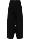 Jan-jan Van Essche Drop-crotch Trousers In Black