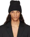 Jan-jan Van Essche Gray #12 Beanie In Anthracite
