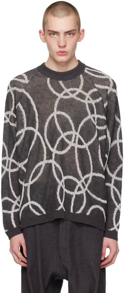 Jan-jan Van Essche Grey O-project Jumper In Dark Grey