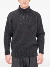 Jan-jan Van Essche High-collar Sweater In Black