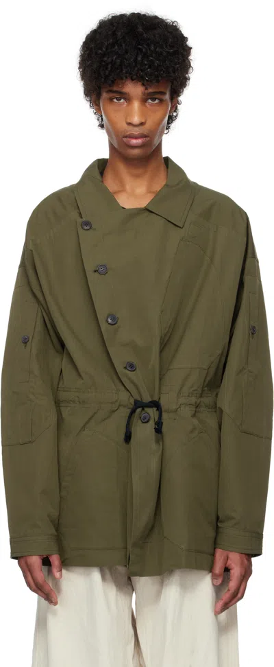 Jan-jan Van Essche Khaki #60 Jacket In Army Green