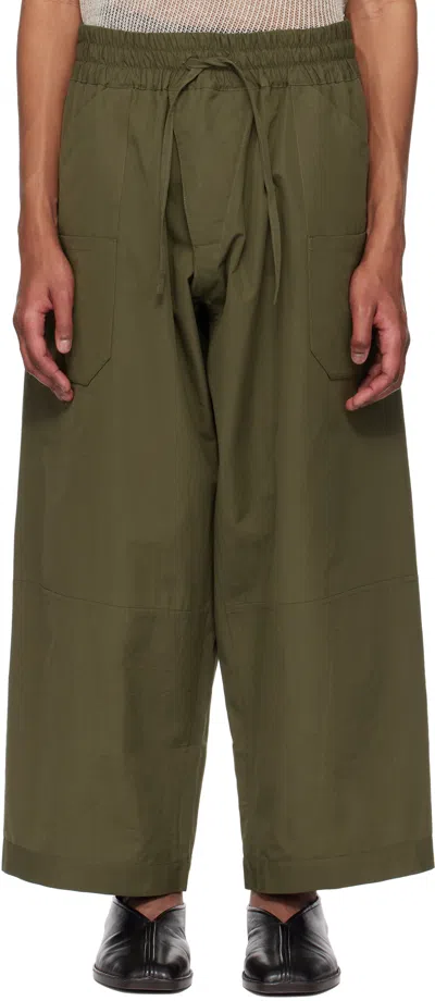 Jan-jan Van Essche Khaki #86 Trousers In Army Green