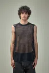 Jan-jan Van Essche Knit#62 Loose Fit Mesh Tank Top Linen Cotton Yarn In There Is No Color Specification For This Product.