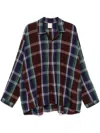 Jan-jan Van Essche Madras-check Shirt In Blue