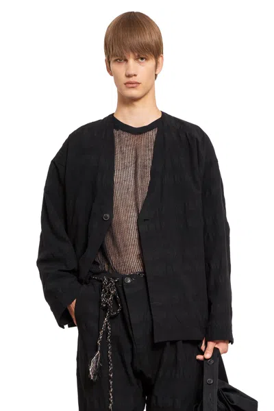 JAN-JAN VAN ESSCHE UNLINED COLLARLESS BLAZER