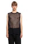 Jan-jan Van Essche Man Black T-shirts & Tank Tops In Black