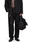 Jan-jan Van Essche Man Black Trousers In Black