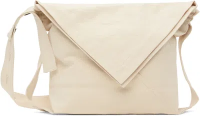 Jan-jan Van Essche Off-white #39 Small Carrier Bag In Kinari