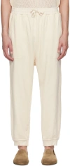 Jan-jan Van Essche Off-white Drawstring Sweatpants In Kinari