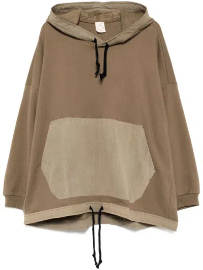 Jan-jan Van Essche Paneled Hoodie In Neutrals