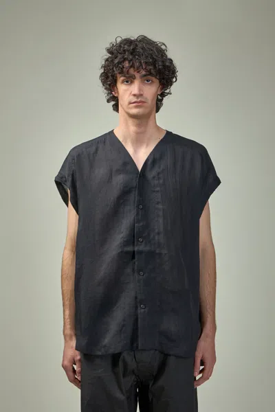 Jan-jan Van Essche Shirt#104 Sleeveless V-neck Shirt Fine Cavalry Twill In There Is No Color Specification For This Product.