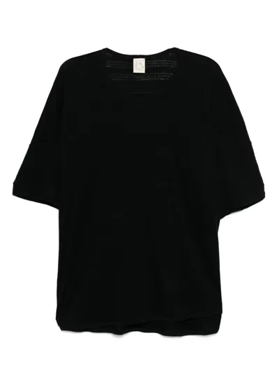 Jan-jan Van Essche Short Sleeve Crew Neck T-shirt In Black