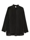 Jan-jan Van Essche Striped Shirt In Black