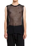 Jan-jan Van Essche Man Black T-shirts & Tank Tops In Black