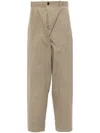 Jan-jan Van Essche Tapered-leg Trousers In Neutrals