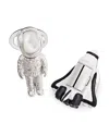 Jan Leslie Astronaut & Rocket Sterling Silver & Mother Of Pearl Cufflinks