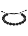 Jan Leslie Black Agate Beaded Bracelet In Black