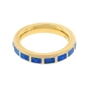 Jan Leslie Dash Ring Set In Sterling With 18kt Gold Overlay
