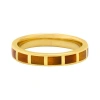 Jan Leslie Dash Ring Set In Sterling With 18kt Gold Overlay