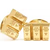 Jan Leslie Gold Bullion Bar Vermeil Sterling Silver Cufflinks I  In Gold