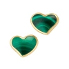 Jan Leslie Heart Stud Earring Set In Sterling With 18k Gold Overlay
