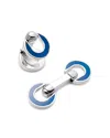 Jan Leslie Horseshoe Flip Cufflinks In Metallic