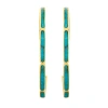 Jan Leslie Inside Out Hoop Earring Set In Sterling With 18k Gold Overlay